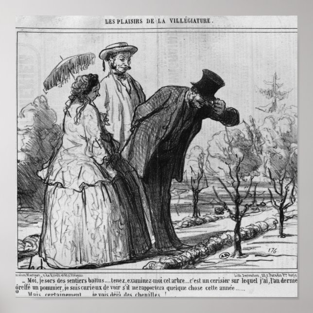 Póster Les Plaisirs de la Villegiature (Frente)