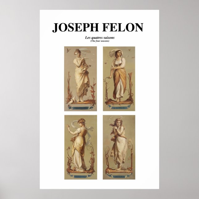 Póster Les quatres saisons (Las cuatro estaciones) (Frente)