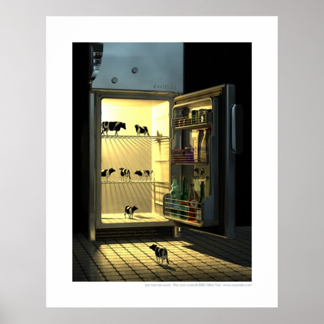 Póster Les Vaches Cools - Las vacas frescas (Frente)