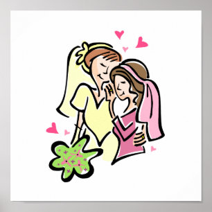 Póster Lesbianas enamoradas