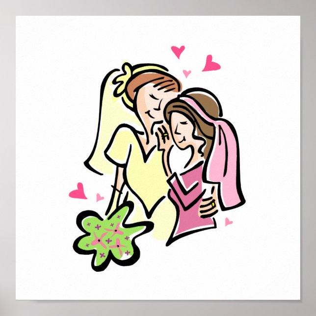 Póster Lesbianas enamoradas (Frente)