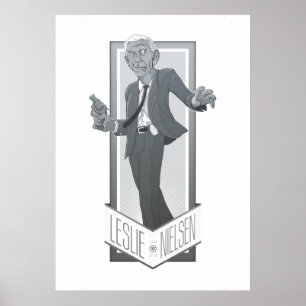 Póster Leslie Nielsen, un tributo
