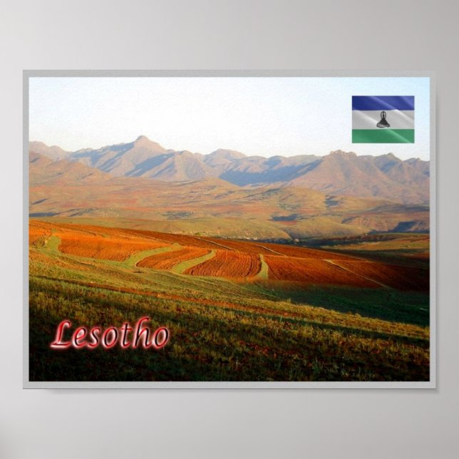 Póster Lesoto - Paisaje - (Frente)