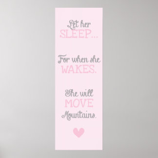 Póster Let her sleep.