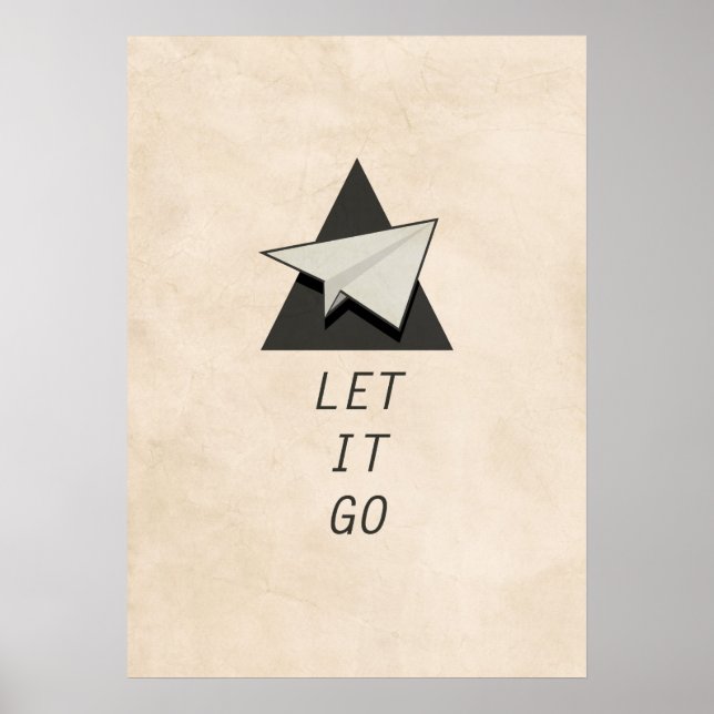 Póster Let It Go Cita Aviones De Papel (Frente)
