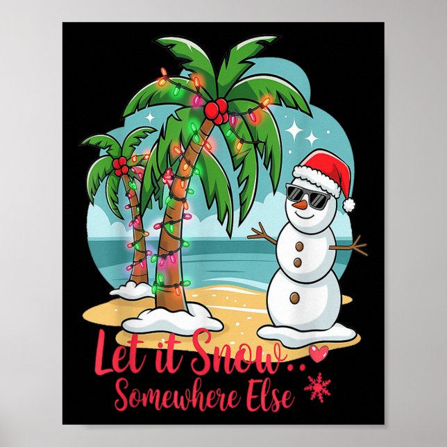 Póster Let It Snow… Somewhere Else – Trocal Christmas Fun (Frente)
