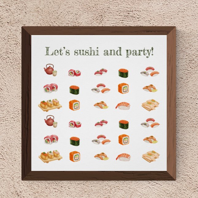 Póster Let’s sushi and party! (Subido por el creador)