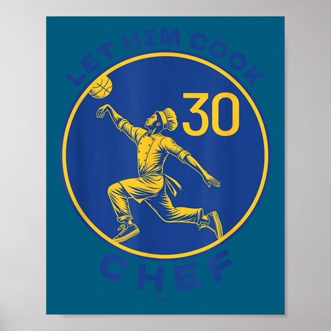 Póster Let The Chef Cook Funny Basketball Court Legend Mo (Frente)