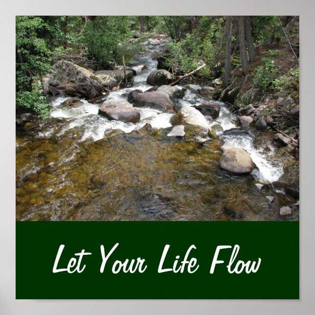 Póster Let Your Life Flow (Frente)