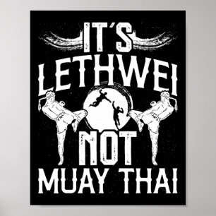 Póster Lethwei No Muay Thai Mixed Martial Arts birmano B