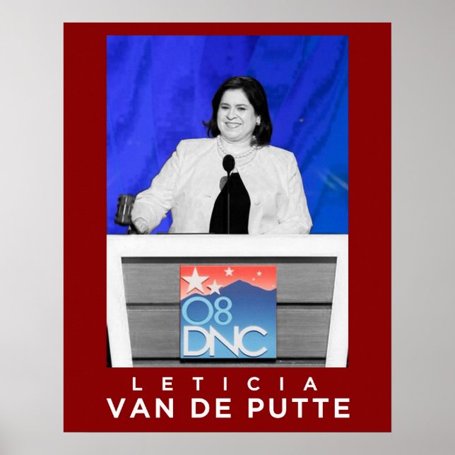 Póster Leticia Van De Putte (Frente)