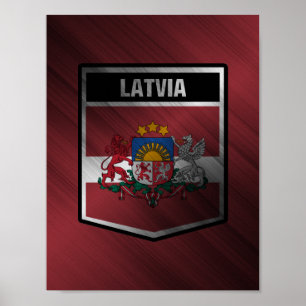 Póster Letonia