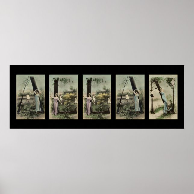 Póster Letra ALLAN Alphabet Name Art (Frente)