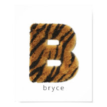 Letra B azufre tigre