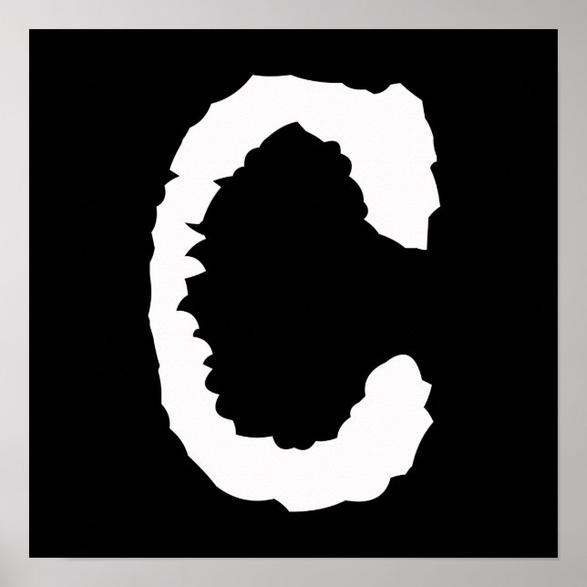 Póster Letra C (Frente)
