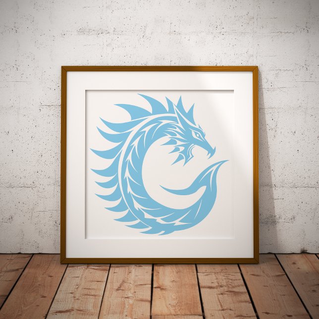 Póster Letra C de estilo dragón, alfabeto de dragón, mono (Subido por el creador)