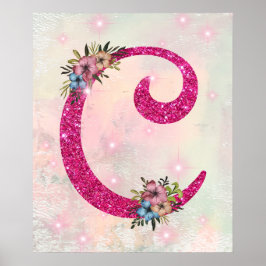 Póster Letra C inicial