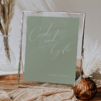 Letra Caprichosa | Tarjetas y Regalos Verde Salvia