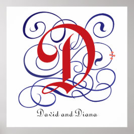 Póster Letra d de mayúsculas gótica brillante, Poster PNG