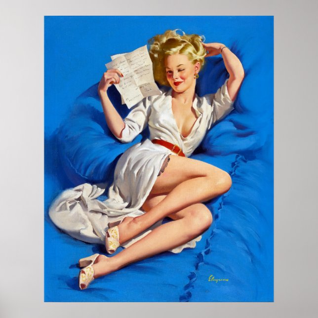 Póster Letra de amor arriba (Frente)