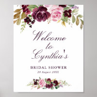 letra de bienvenida para ducha de novia con flores