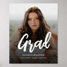 Letra de pincel moderna para graduados Foto Gradua