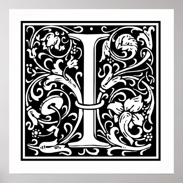 Póster Letra decorativa I (Frente)