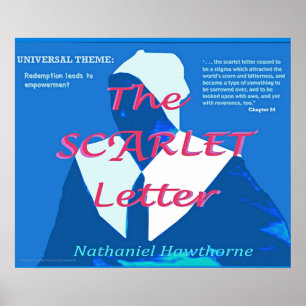 Póster Letra escarlata tema universal