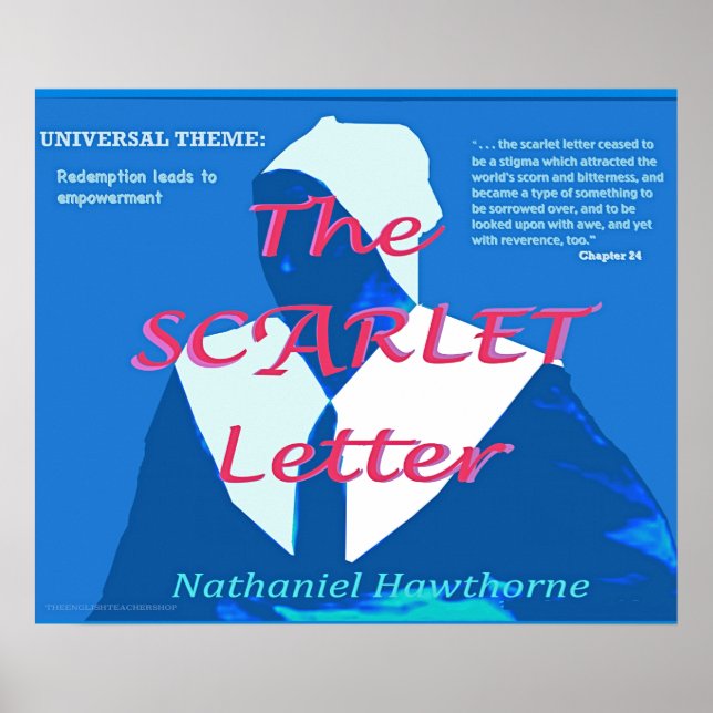 Póster Letra escarlata tema universal (Frente)