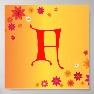 Póster Letra F Poster