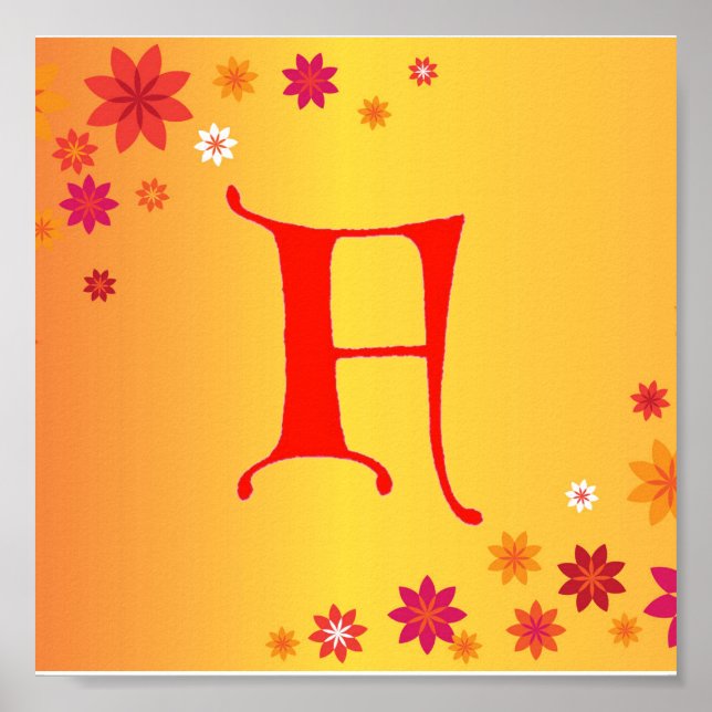 Póster Letra F Poster (Frente)