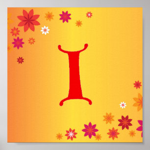 Póster Letra I Poster