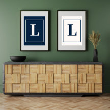 Letra Inicial | Monograma Gris Moderno Estiloso