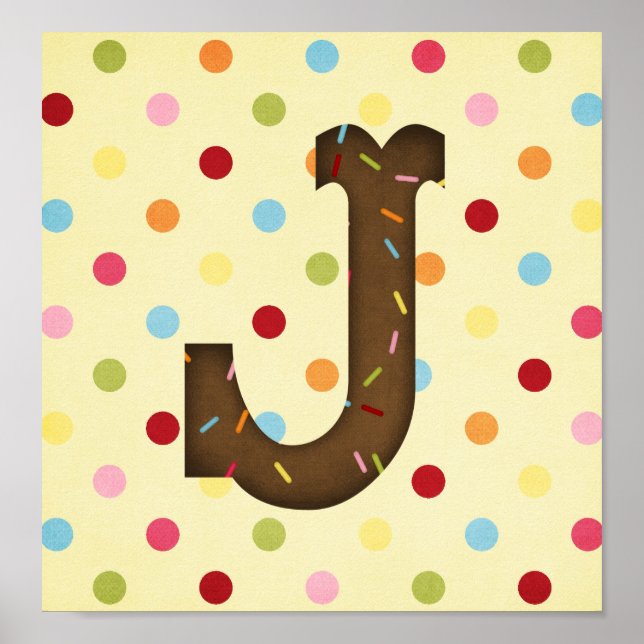 Póster Letra J (Frente)