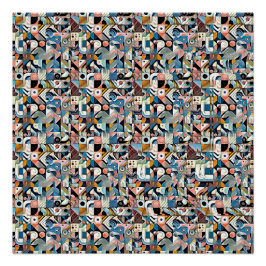 Póster LETRA J ESTEREOGRAMA 20"x20", Semibrillante, Sin M