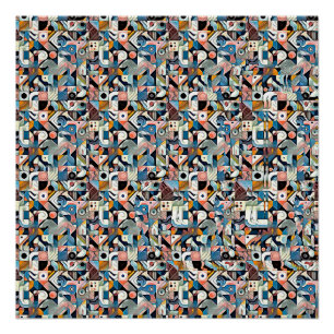 Póster LETRA J ESTEREOGRAMA 20"x20", Semibrillante, Sin M