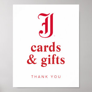 Póster Letra JSU clásica de la Universidad Estatal de Jac