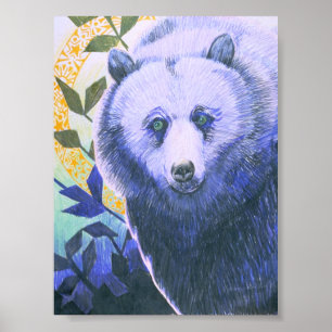 Póster Letra pequeña del oso del Shaman