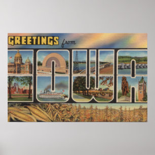 Póster Letra ScenesIowa de IowaLarge