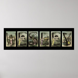 Póster Letra WESLEY Alphabet Name Art