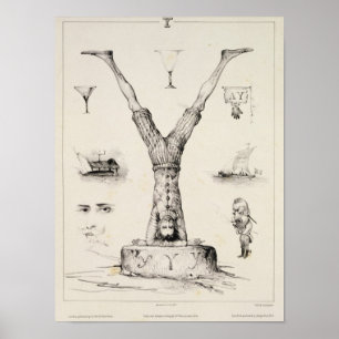 Póster Letra Y de una cartilla del alfabeto