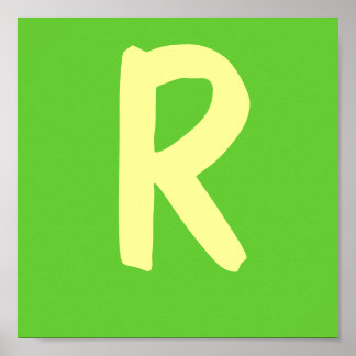 Póster Letras de nombres de luchador