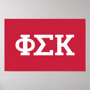 Póster Letras de Phi Sigma Kappa