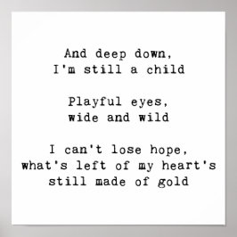 Póster Letras del arcoiris