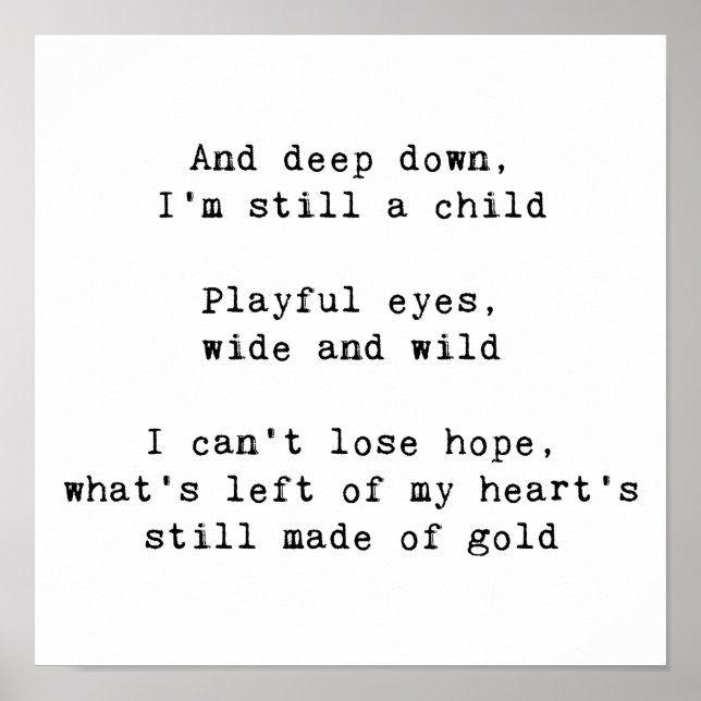 Póster Letras del arcoiris (Frente)