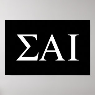 Póster Letras griegas de Sigma Alpha Iota