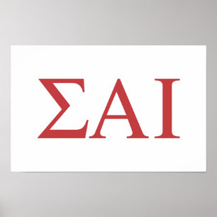 Póster Letras griegas de Sigma Alpha Iota
