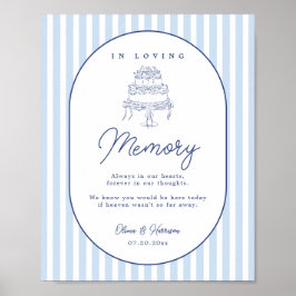 Póster Letrero conmemorativo de boda dibujado a mano con 