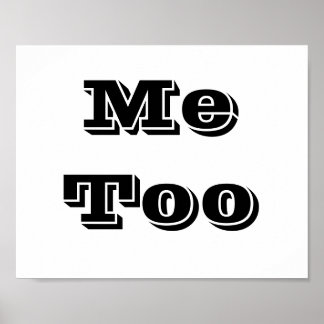 Póster Letrero de accesorio para foto de boda "Yo también
