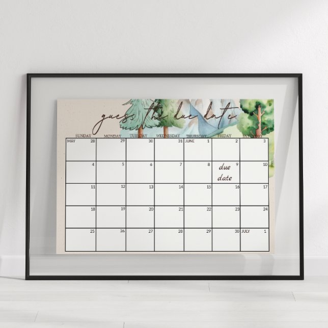 Póster Letrero de Adivina la Fecha de Nacimiento para Bab (Subido por el creador)